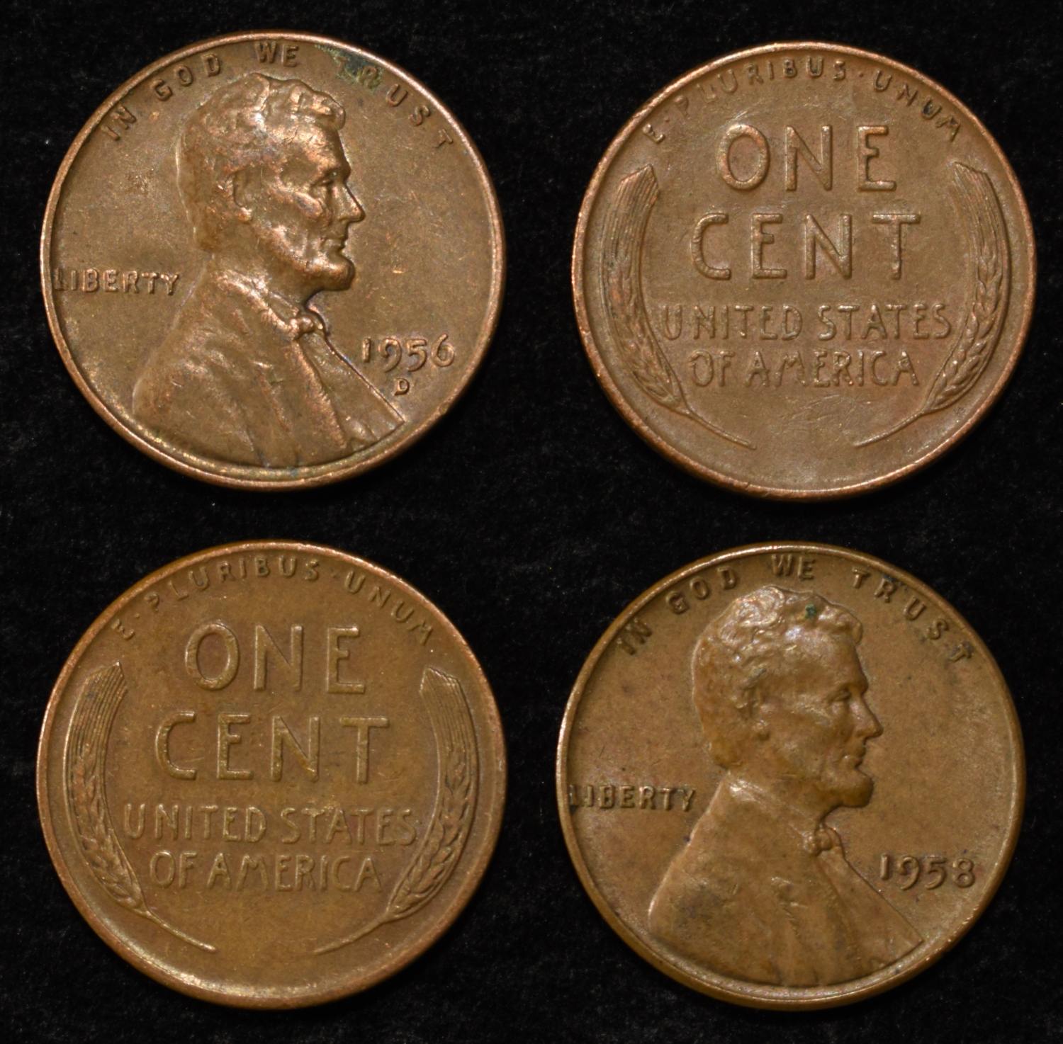 (500) 40'S & 50'S WHEAT CENTS