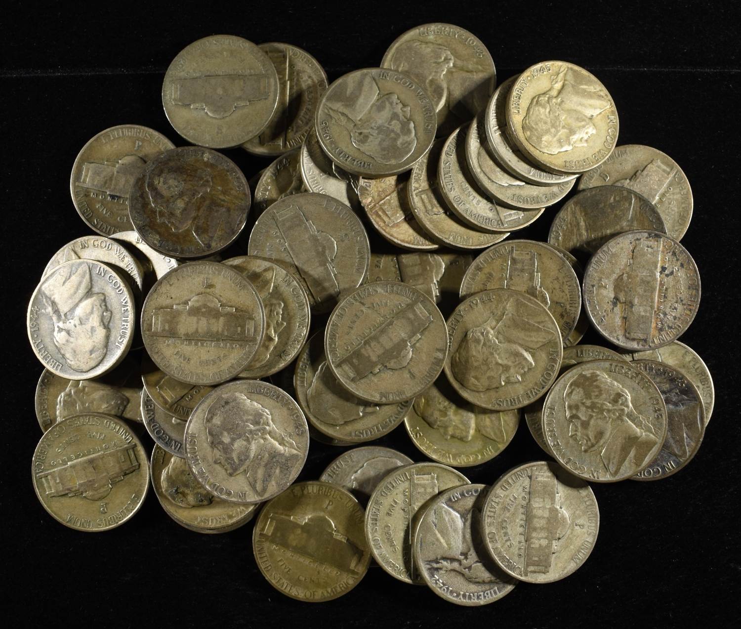 (50) WAR NICKELS