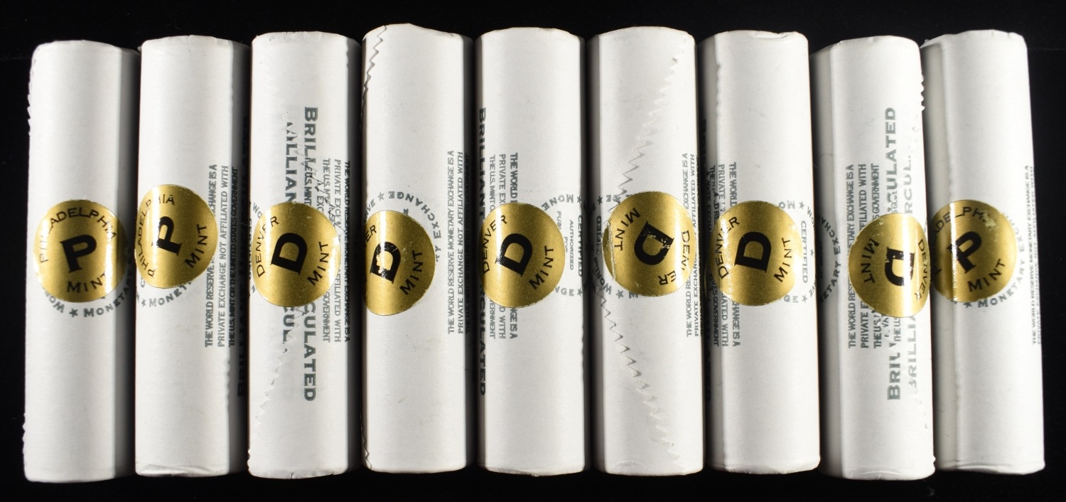 (9) JEFFERSON NICKEL ROLLS