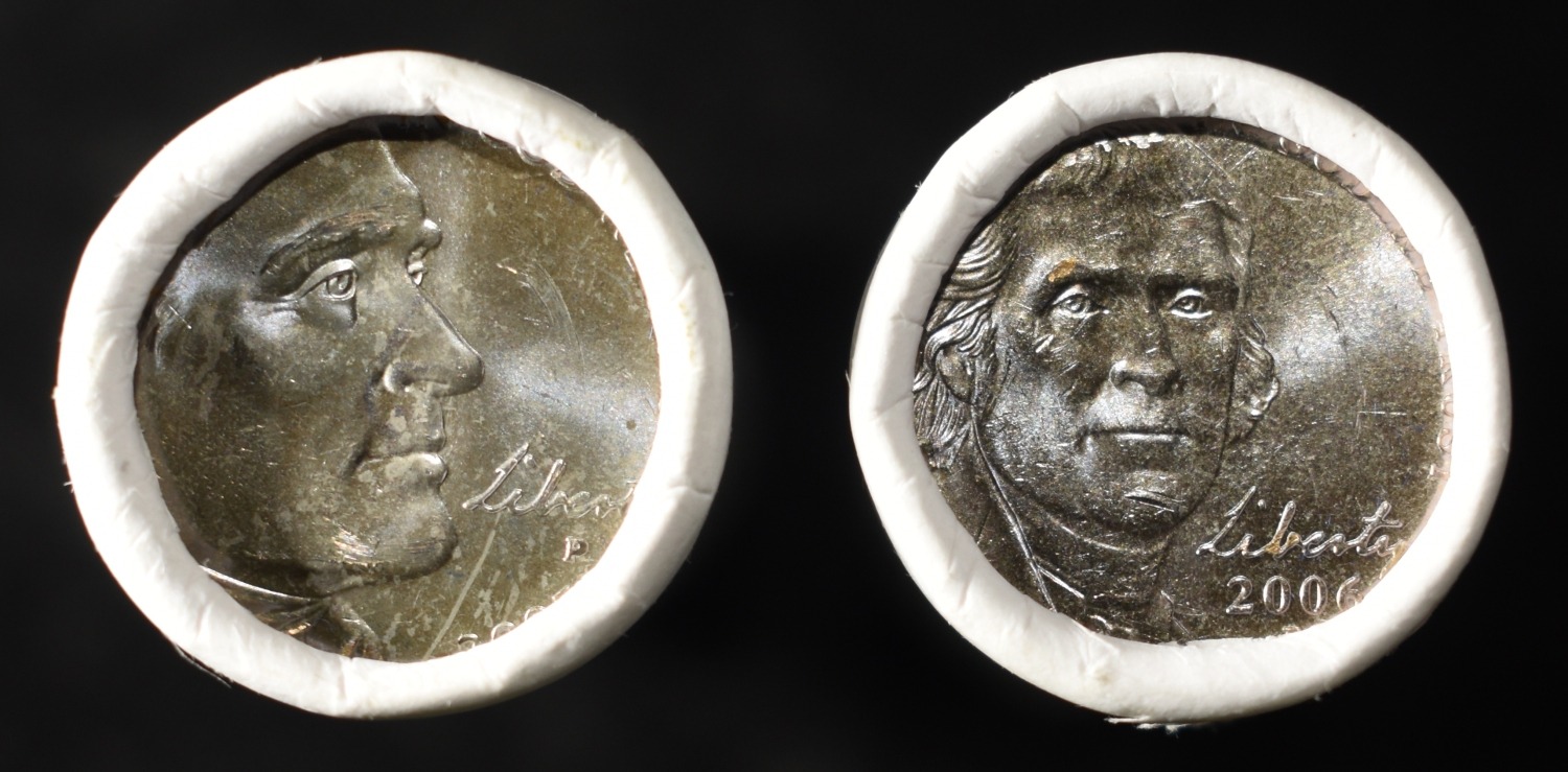 (9) JEFFERSON NICKEL ROLLS