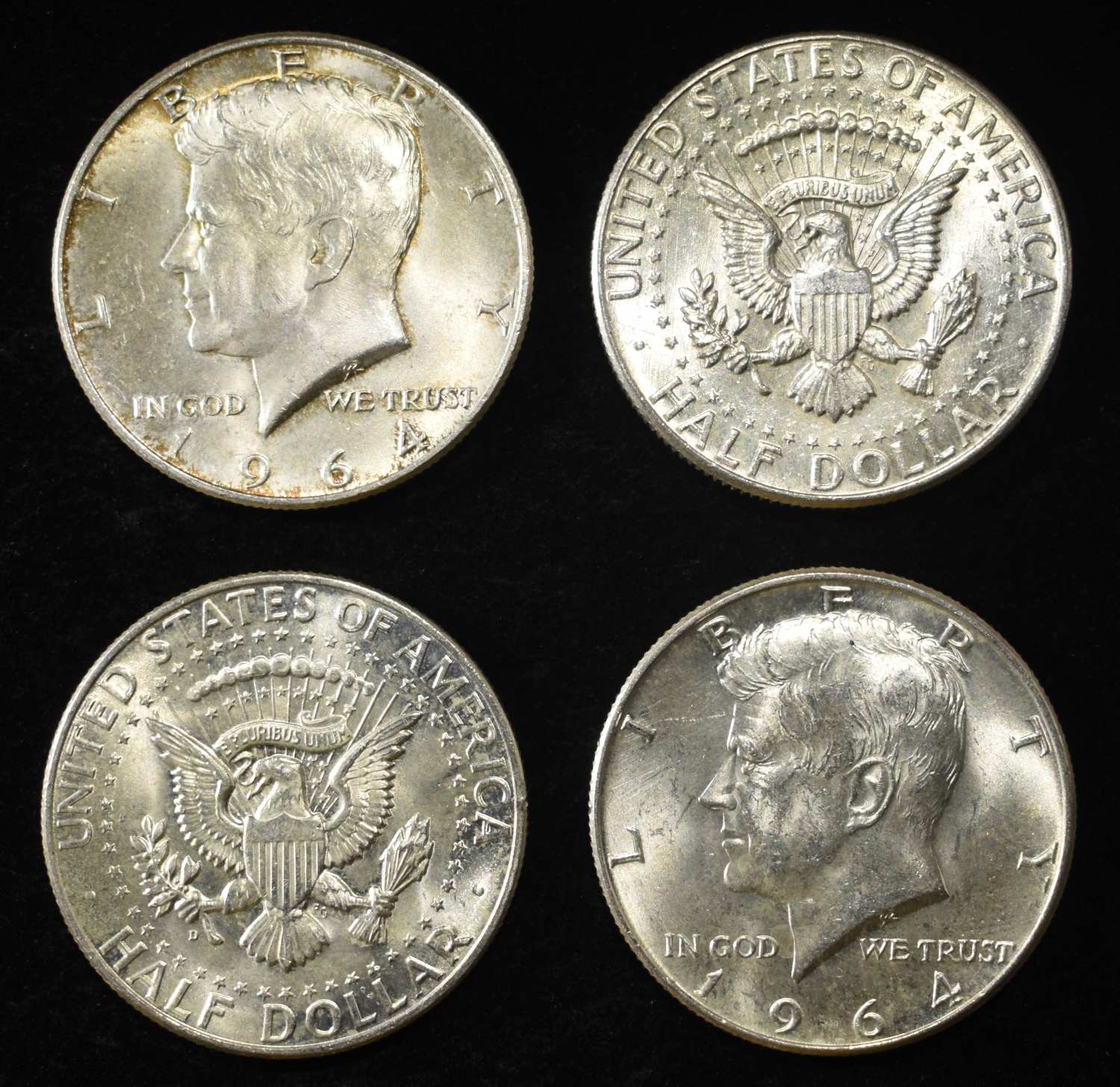 (10) 90% SILVER KENNEDY HALF DOLLARS