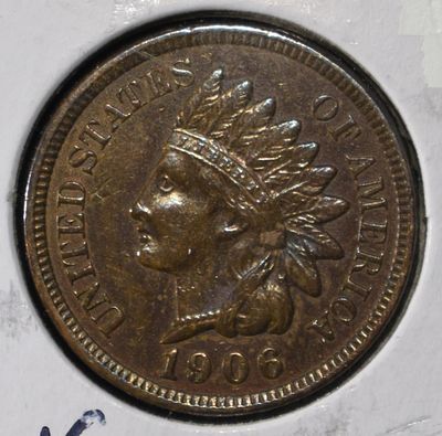 1906 INDIAN CENT CH UNC. BID WITH SILVER CITY AUCTIONS ESTIMATE $100 - $150.