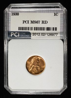 1930 WHEAT CENT PCI SUPERB GEM BU RD. CHECK OUT OUR UPCOMING AUCTIONS ESTIMATE $150 - $200.