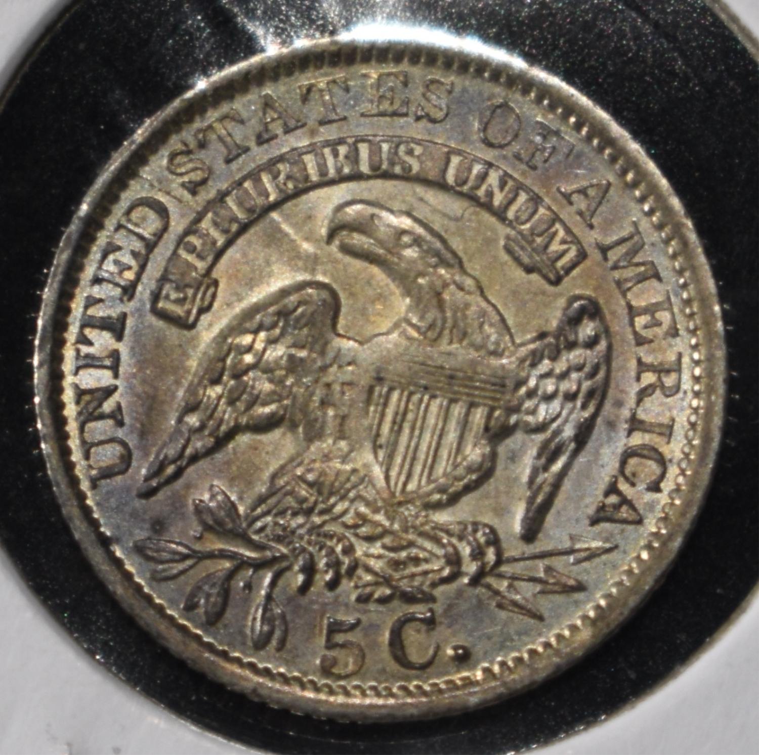 1835 CAPPED BUST HALF DIME NICE ORIG UNC