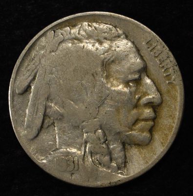 1931-S BUFFALO NICKEL VF/XF. LEADERS IN ON-LINE AUCTIONS ESTIMATE $60 - $80.
