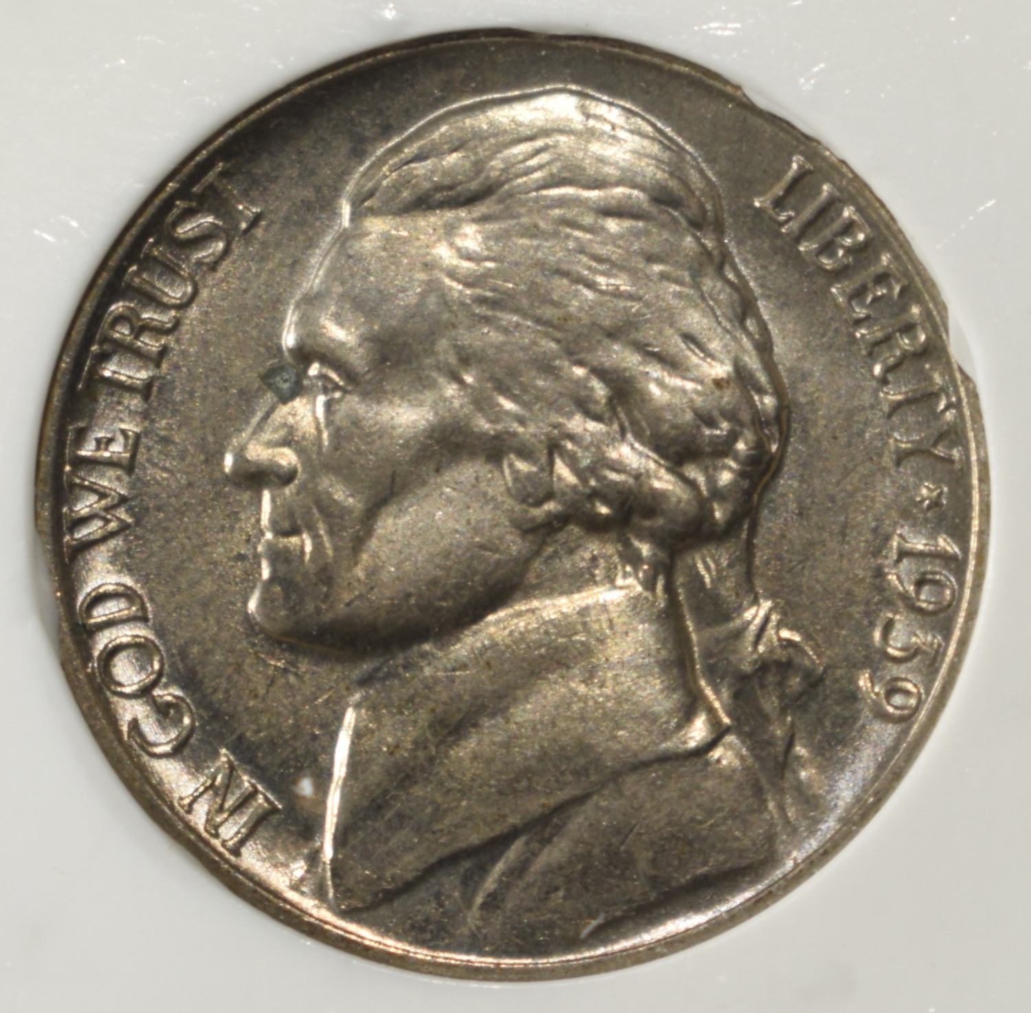 1939 REV OF 40 JEFFERSON 5C PCI SUPERB GEM BU FS