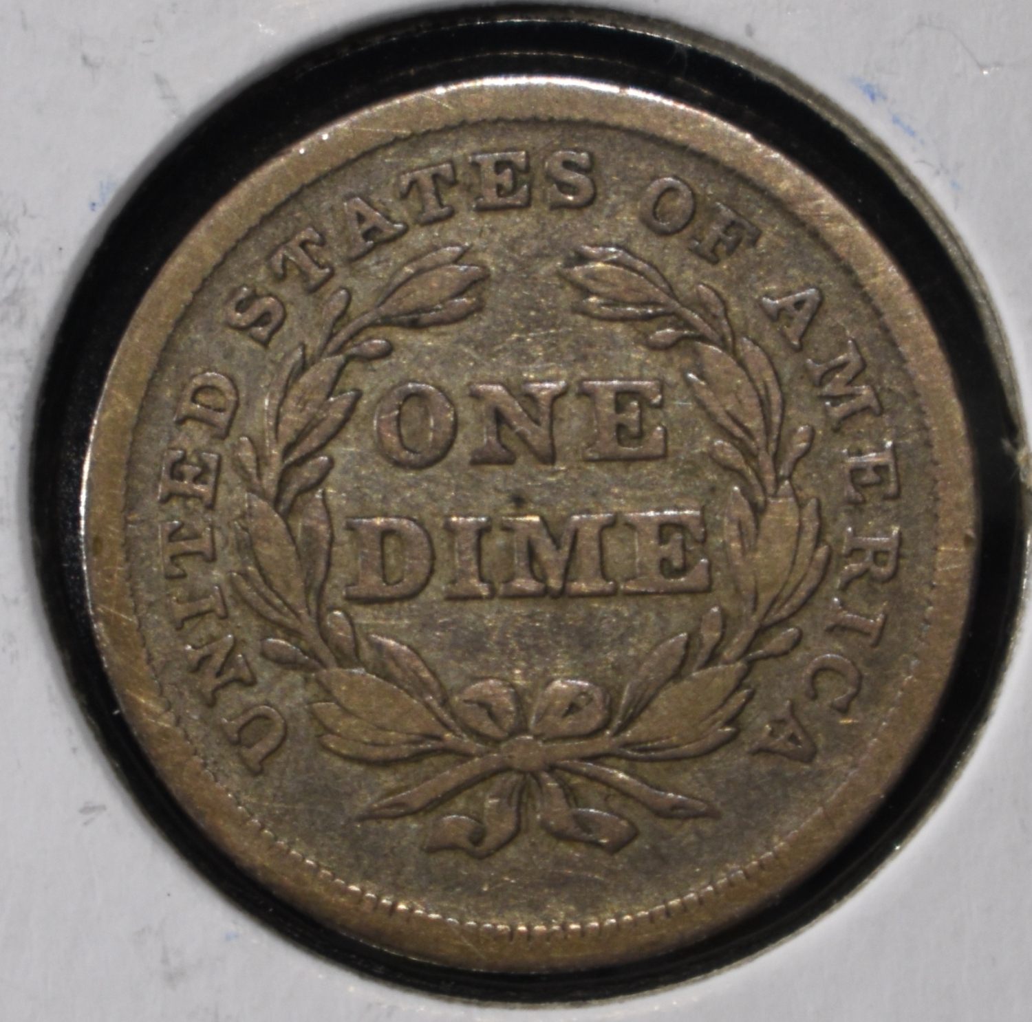 1838 LIBERTY SEATED DIME SM STARS VF/XF