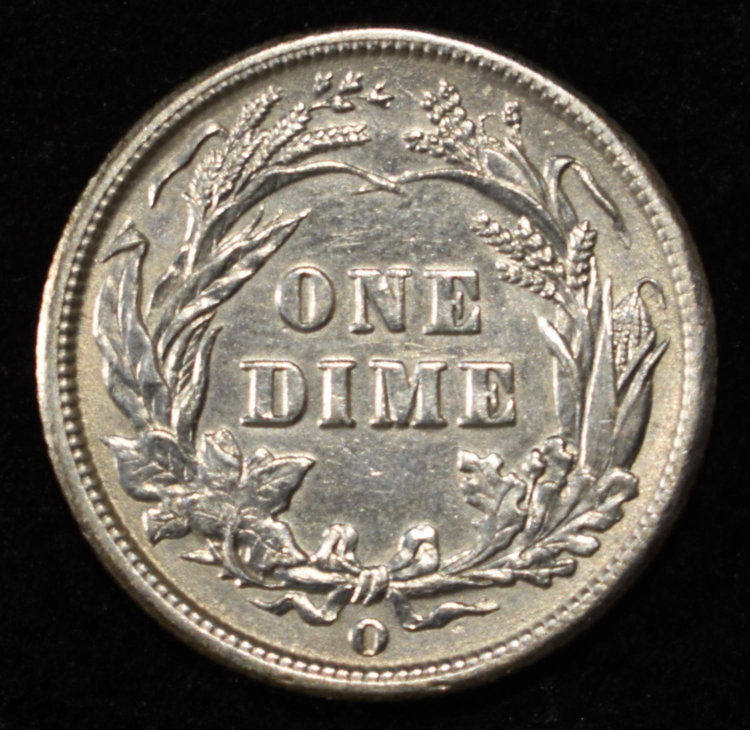 1893-O BARBER DIME NICE UNC LIGHT OLD CLEANING