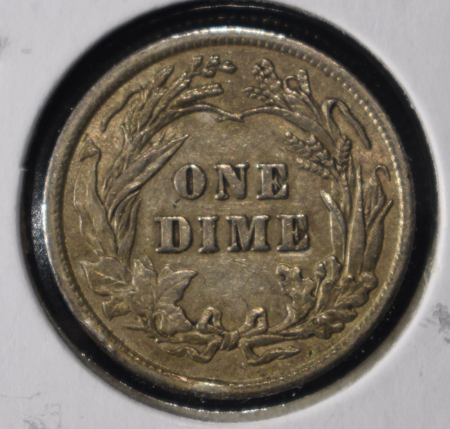 1901 BARBER DIME CH AU