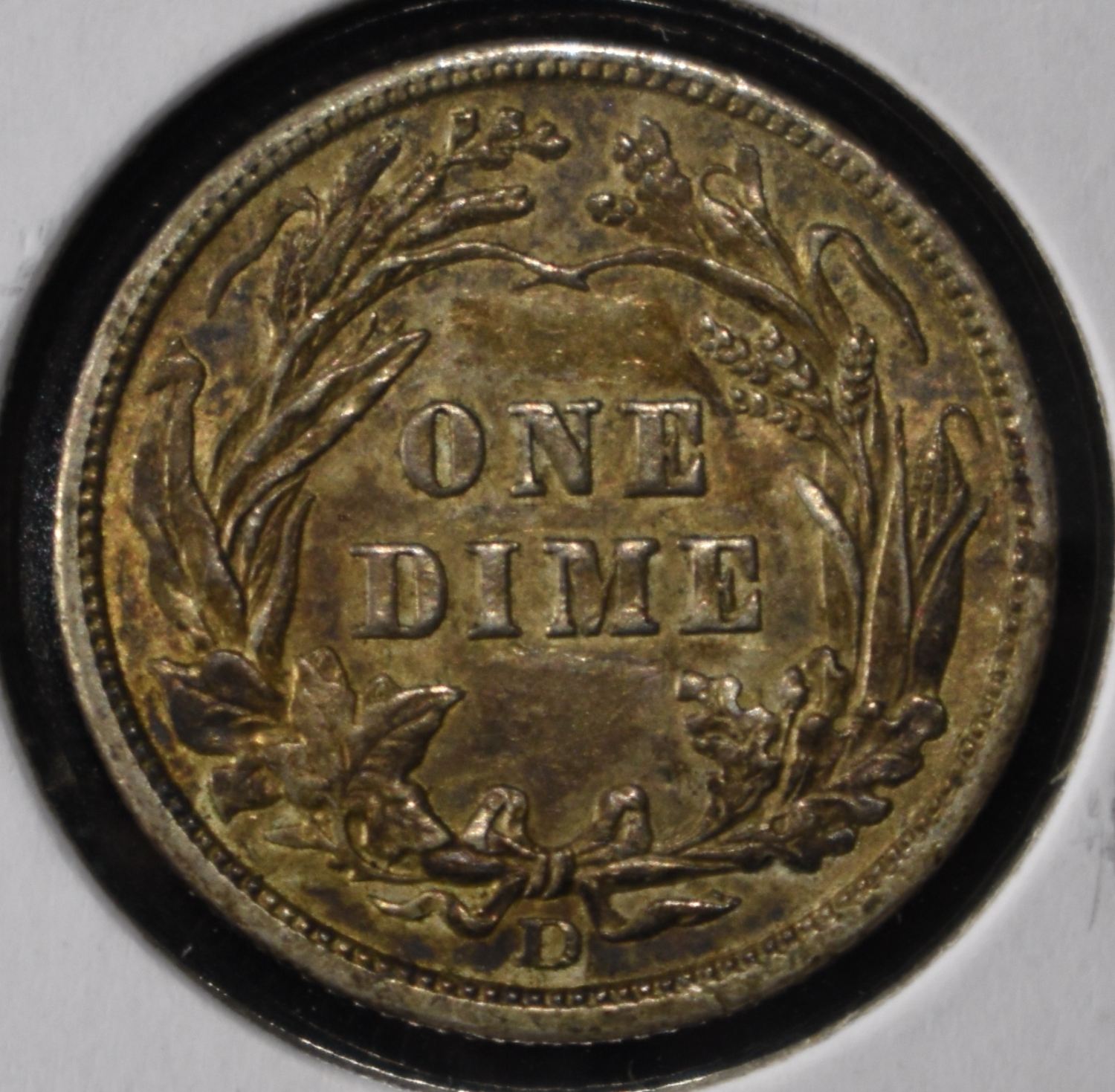 1908-D BARBER DIME NICE ORIG UNC