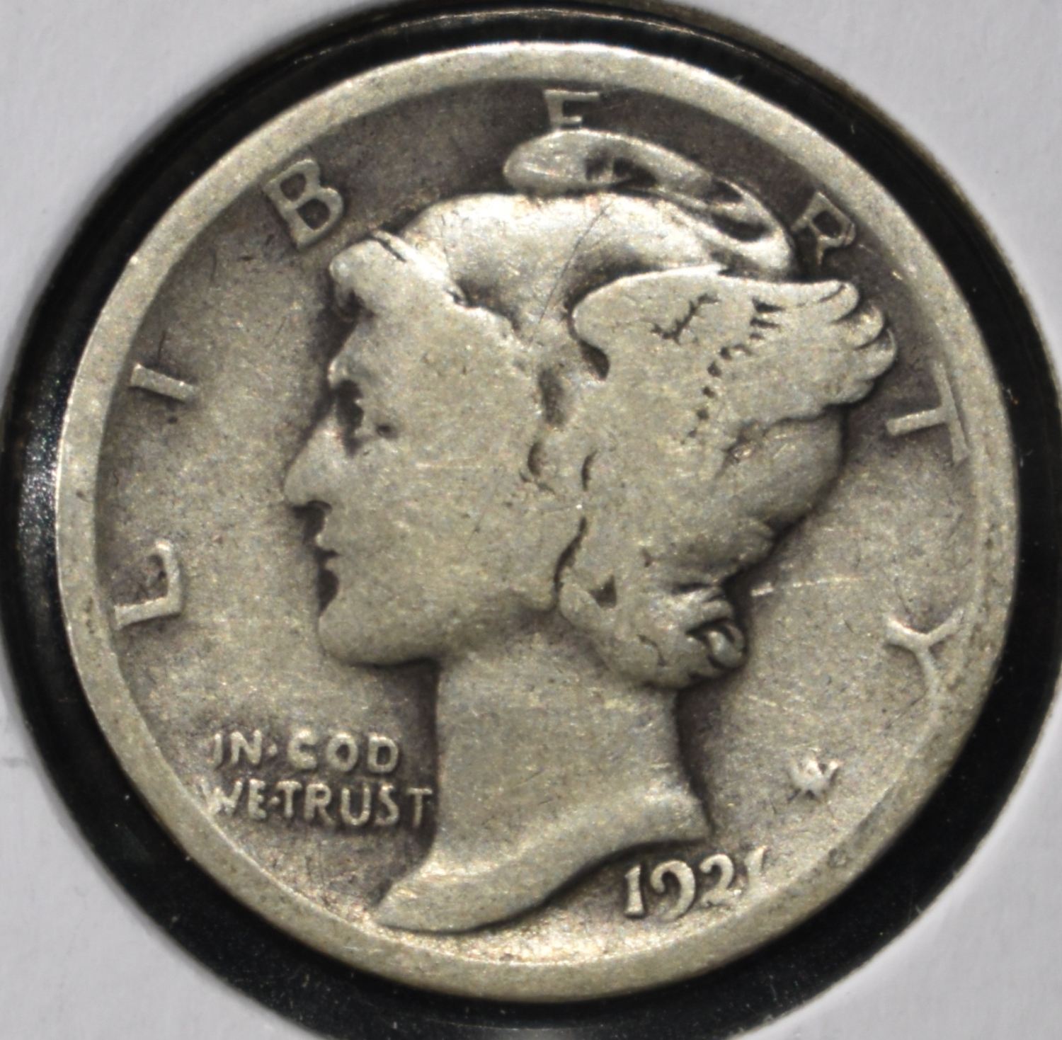 1921 MERCURY DIME VG