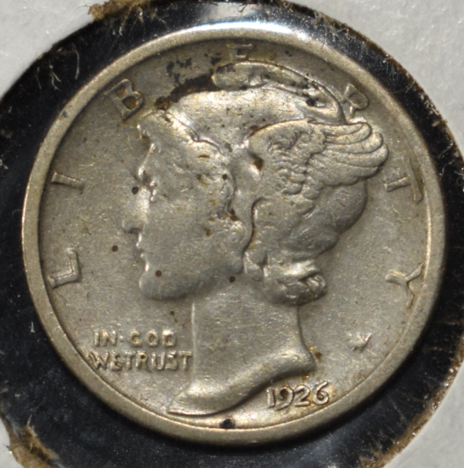 1926-S MERCURY DIME XF