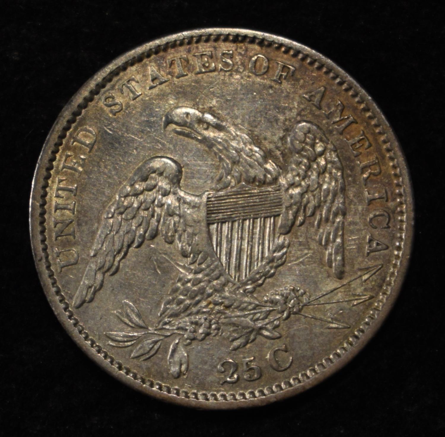 1834 BUST QUARTER AU