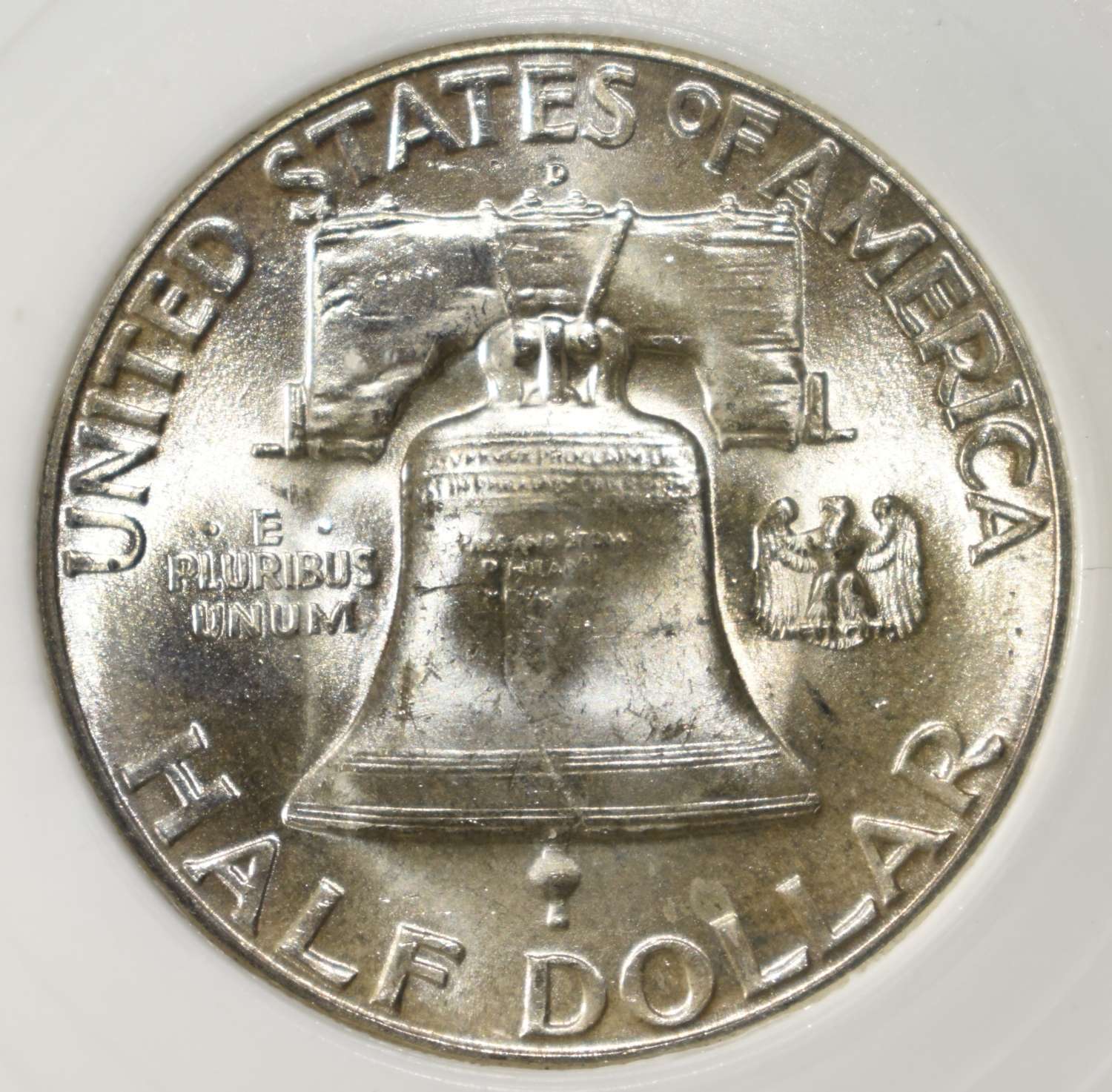 1948-D FRANKLIN HALF DOLLAR PCI SUPERB GEM BU FBL