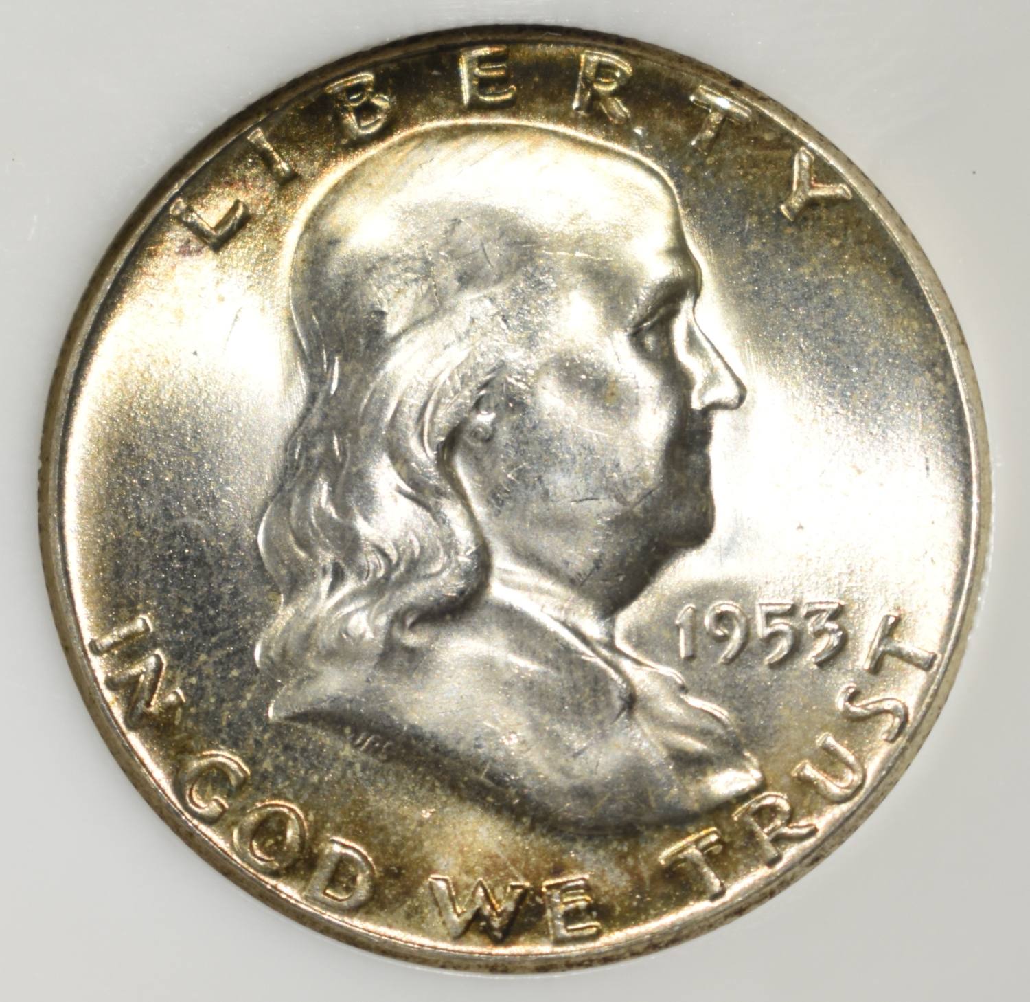 1953 FRANKLIN HALF DOLLAR PCI SUPERB GEM BU FBL