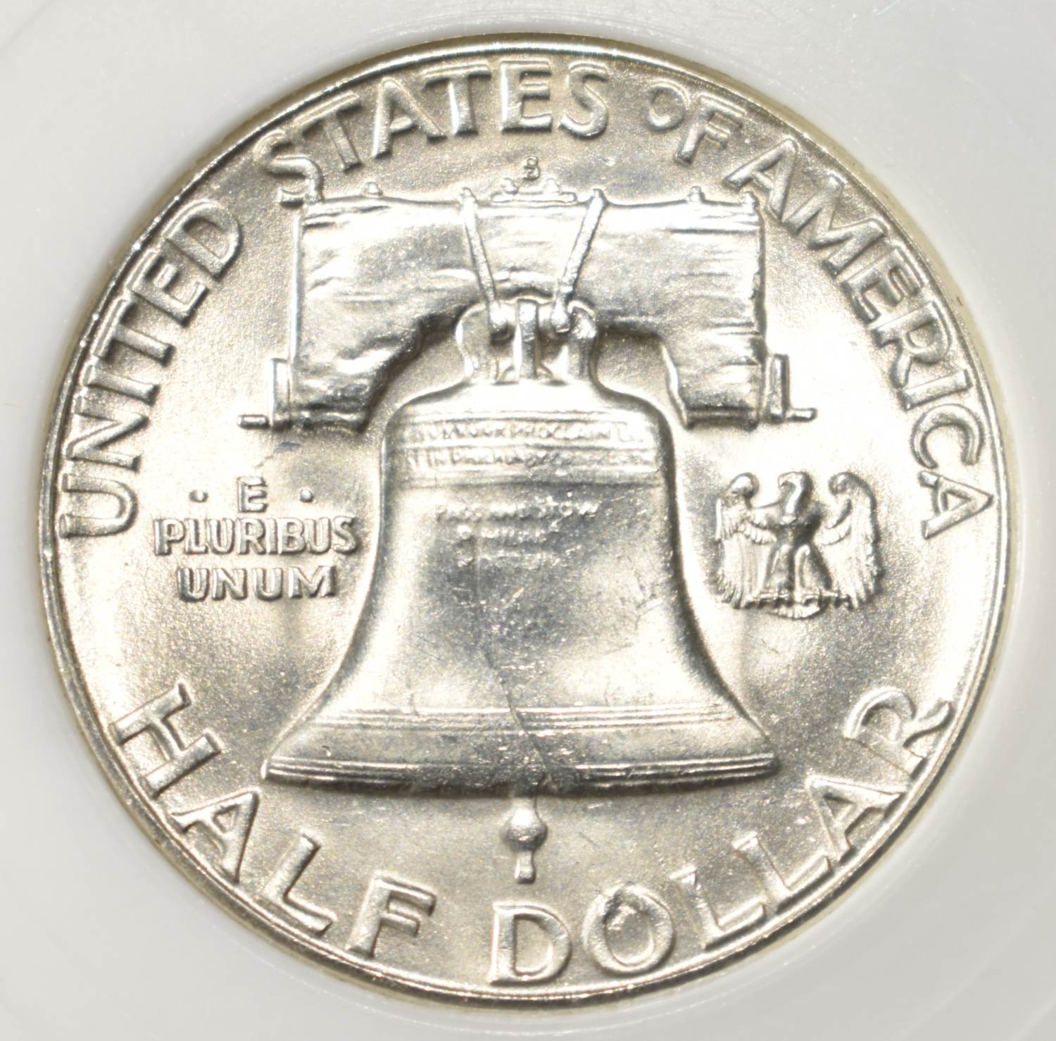 1954-S FRANKLIN HALF DOLLAR PCI SUPERB GEM BU FBL