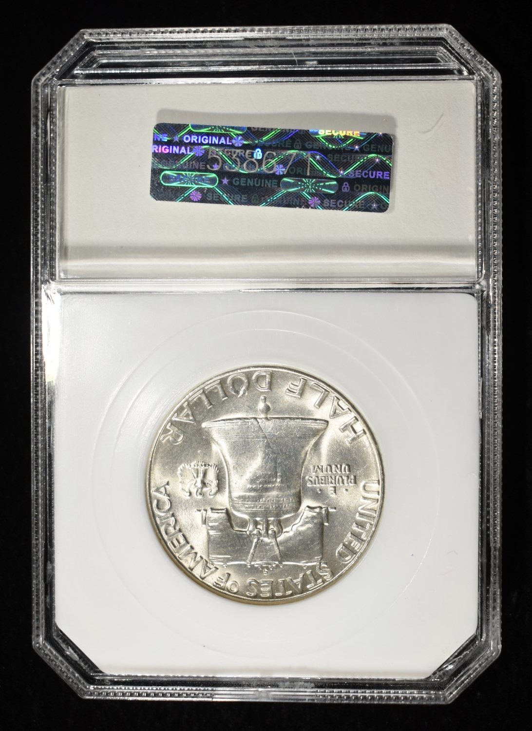 1954-S FRANKLIN HALF DOLLAR PCI SUPERB GEM BU FBL