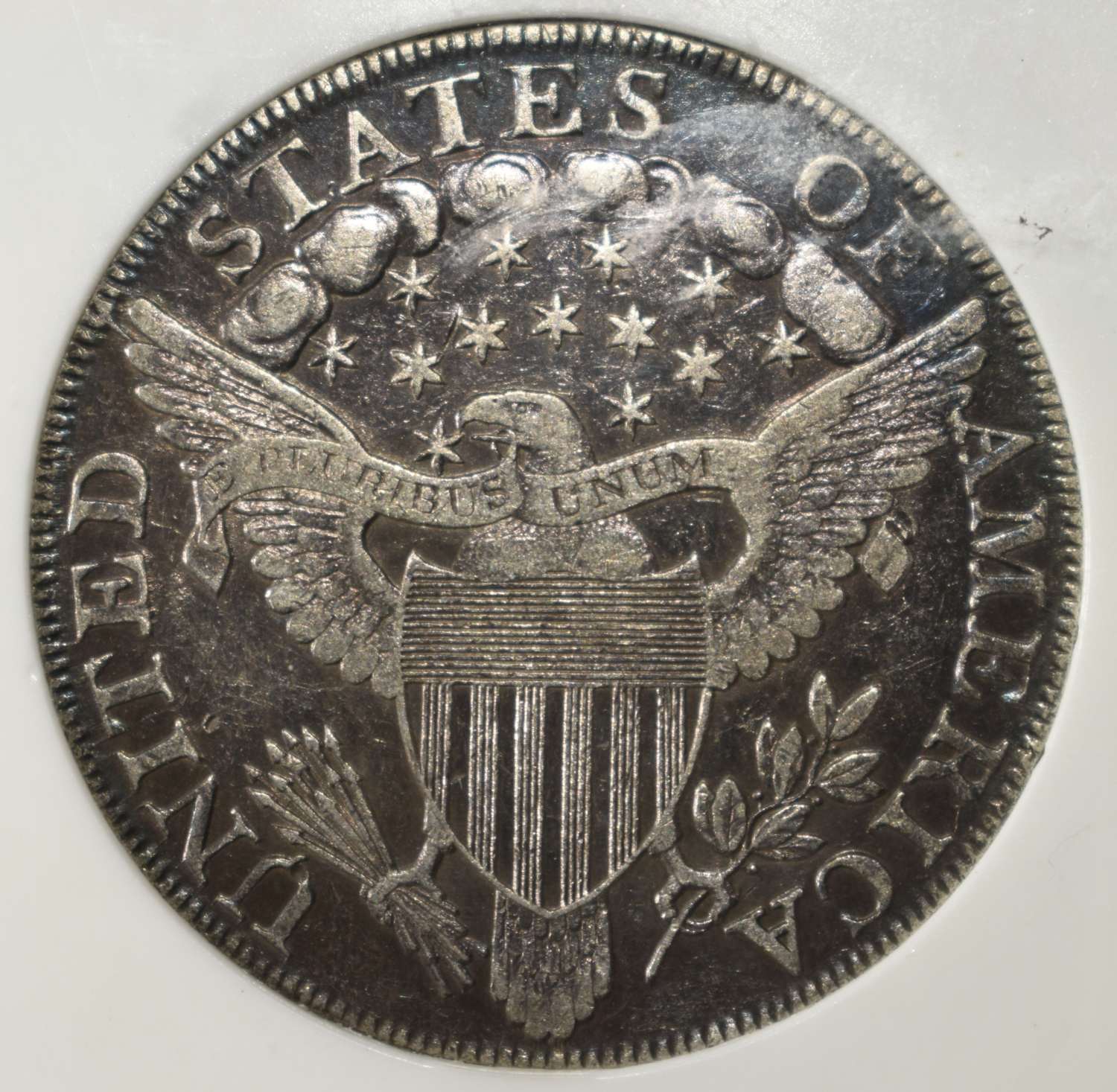 1802 DRAPED BUST DOLLAR PCI AU50