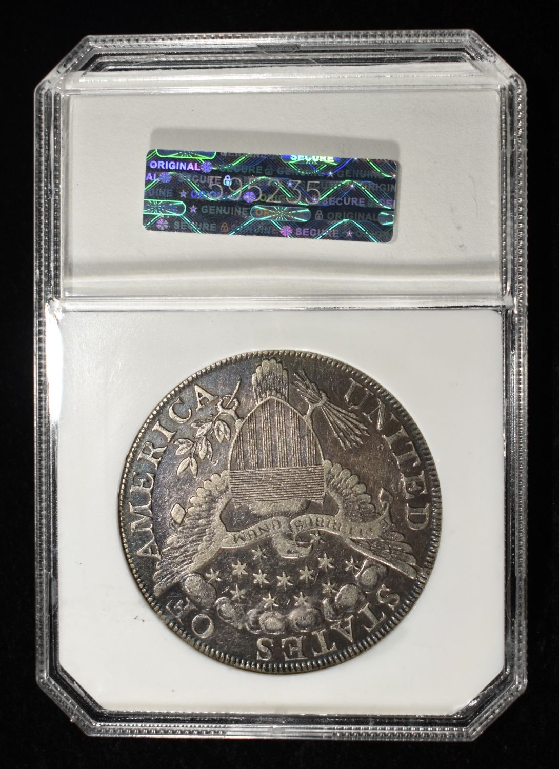 1802 DRAPED BUST DOLLAR PCI AU50