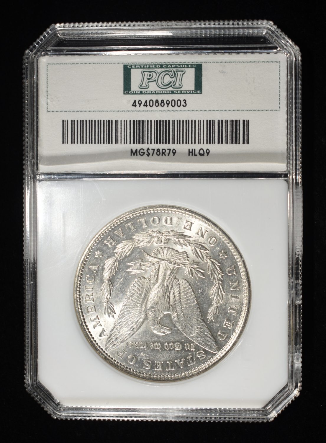 1878 REV 79 MORGAN DOLLAR PCI CH AU