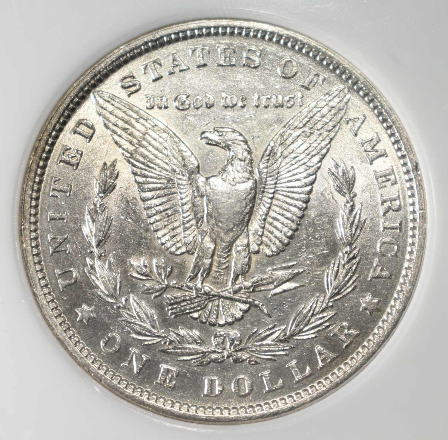 1880 8/7 MORGAN DOLLAR PCI AU CLEANED