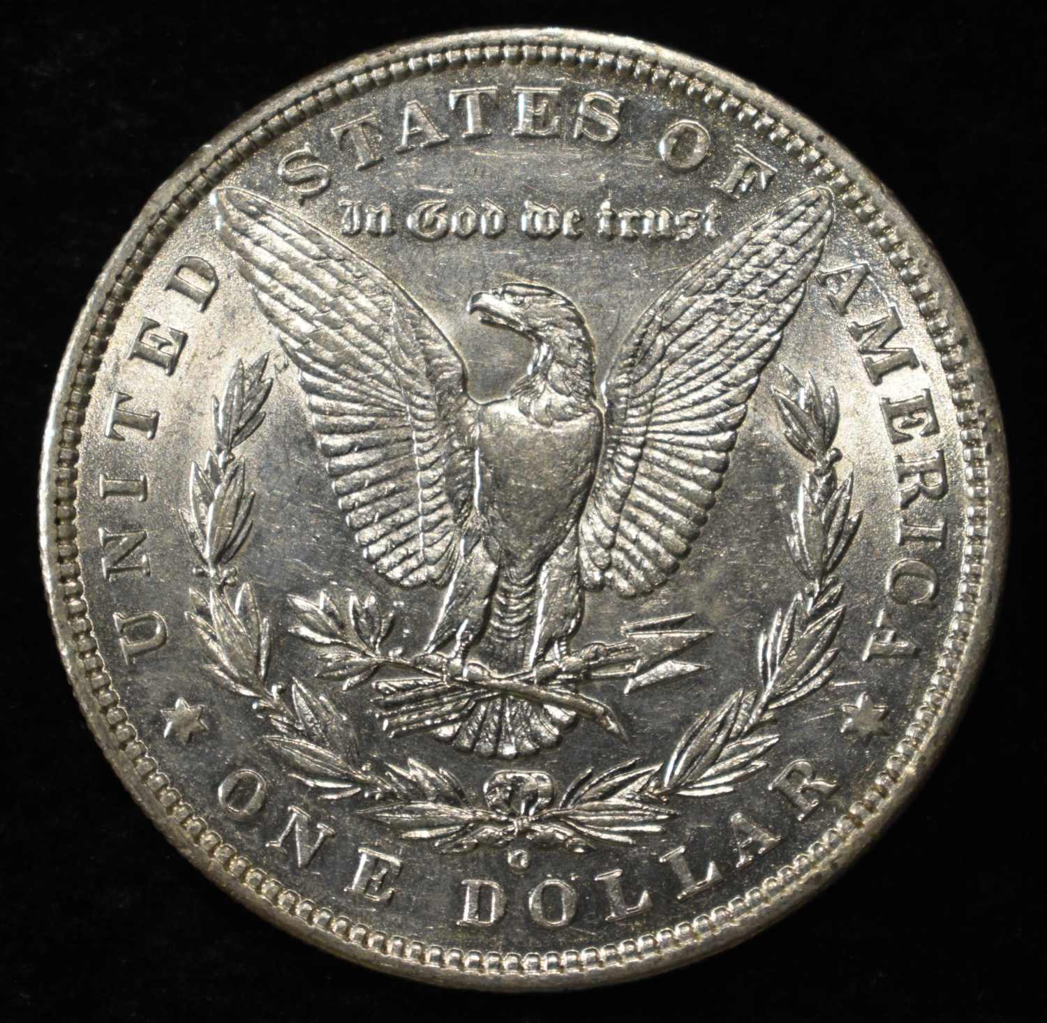 1880-O MORGAN DOLLAR AU