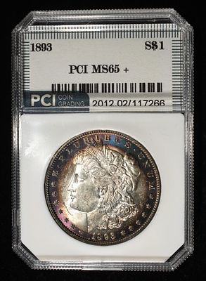 1893 MORGAN DOLLAR PCI GEM BU. WEEKLY COIN & CURRENCY AUCTIONS ESTIMATE $4100 - $4600.