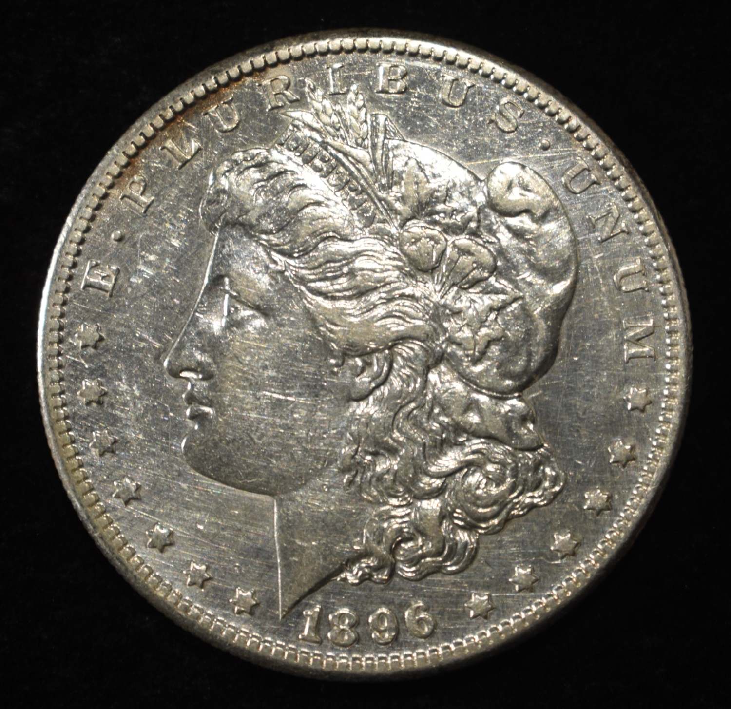 1896-S MORGAN DOLLAR AU