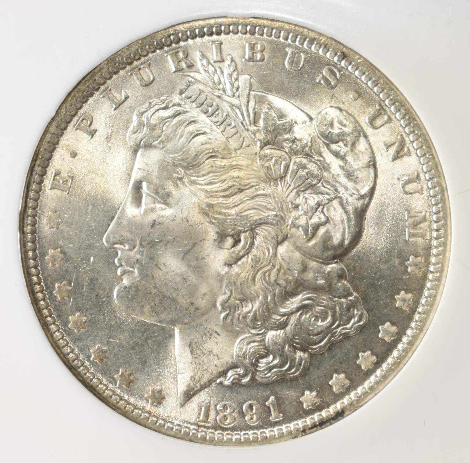 1891 MORGAN DOLLAR PCI GEM BU