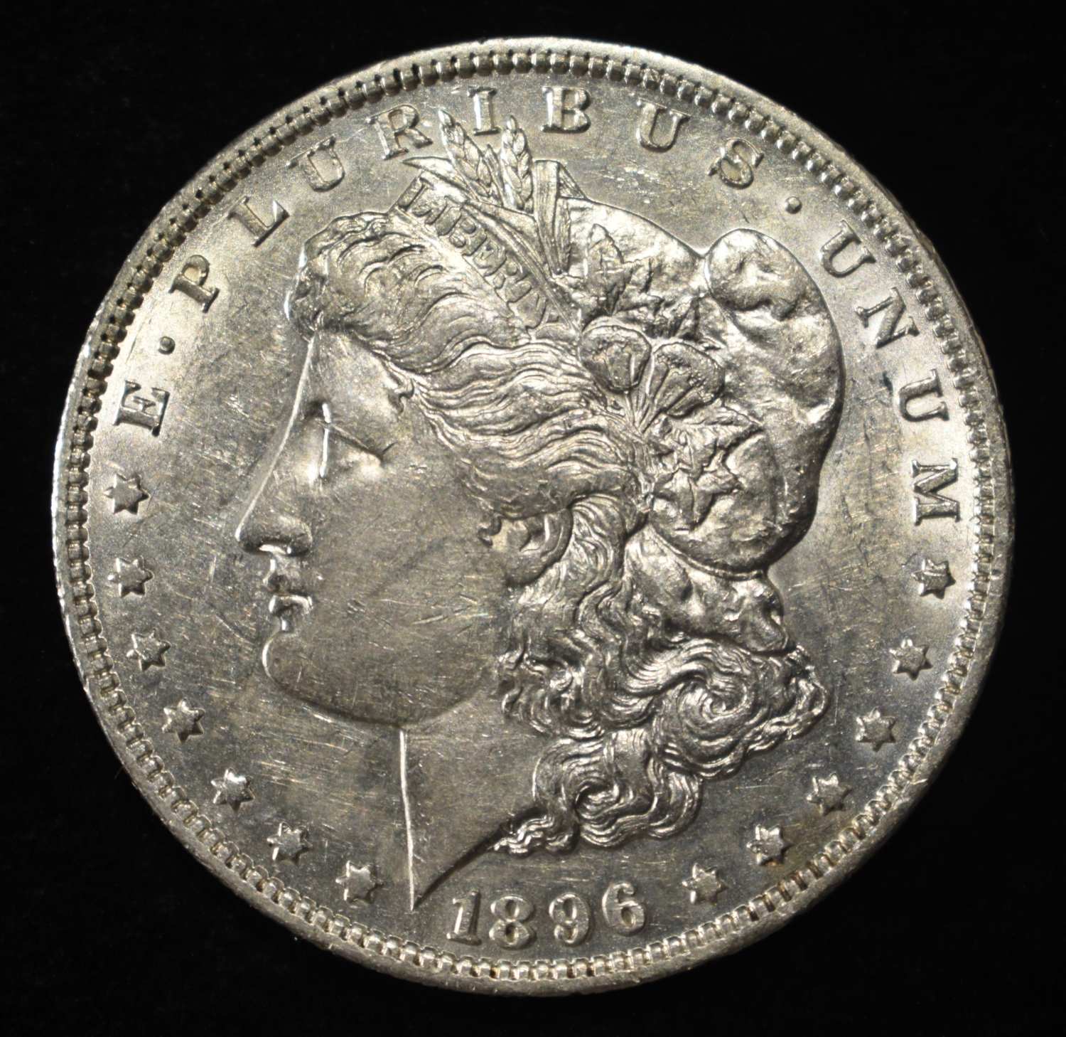 1896-O MORGAN DOLLAR AU/UNC LIGHT OLD CLEANING