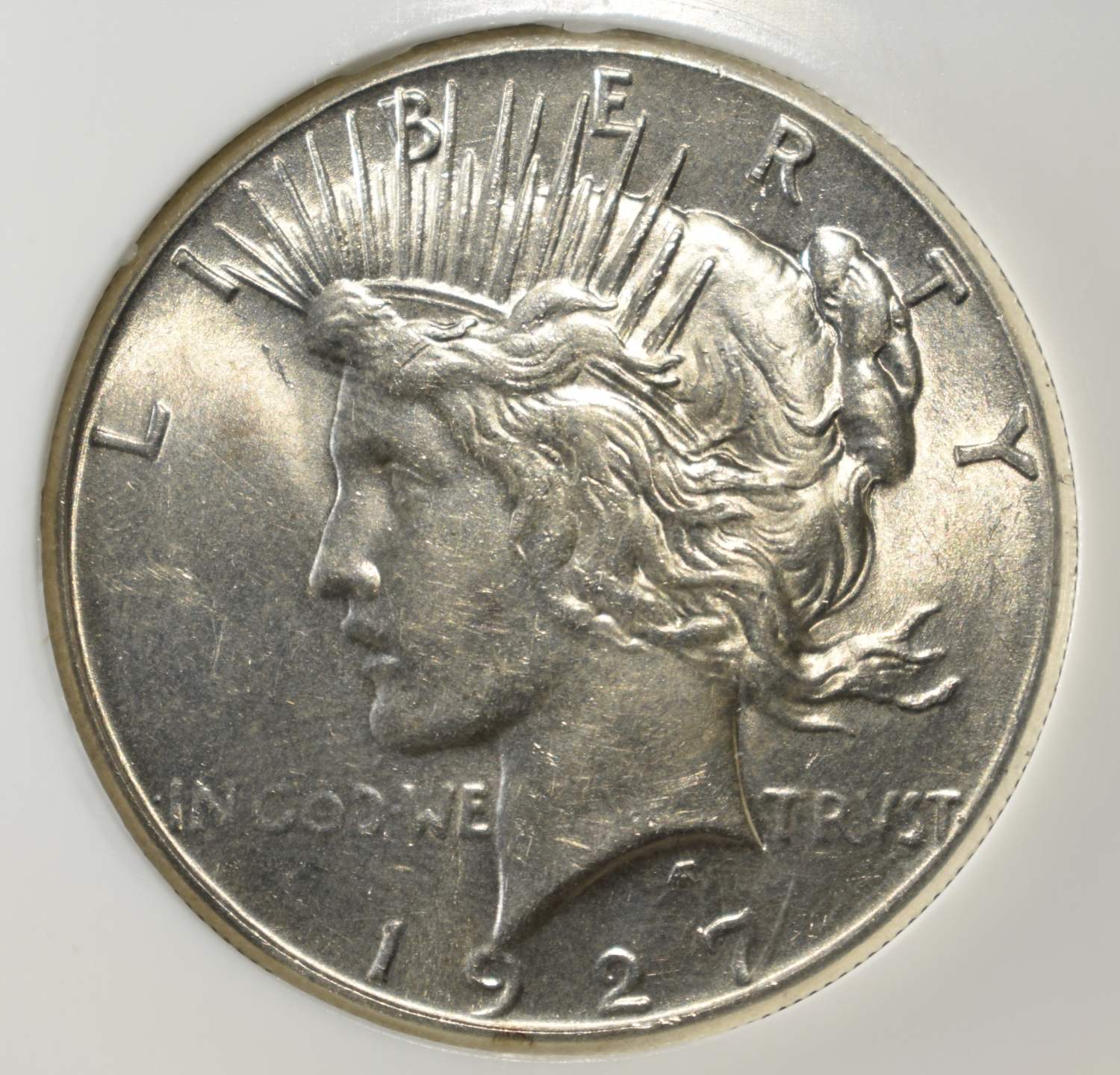 1927 PEACE DOLLAR PCI CH/GEM BU