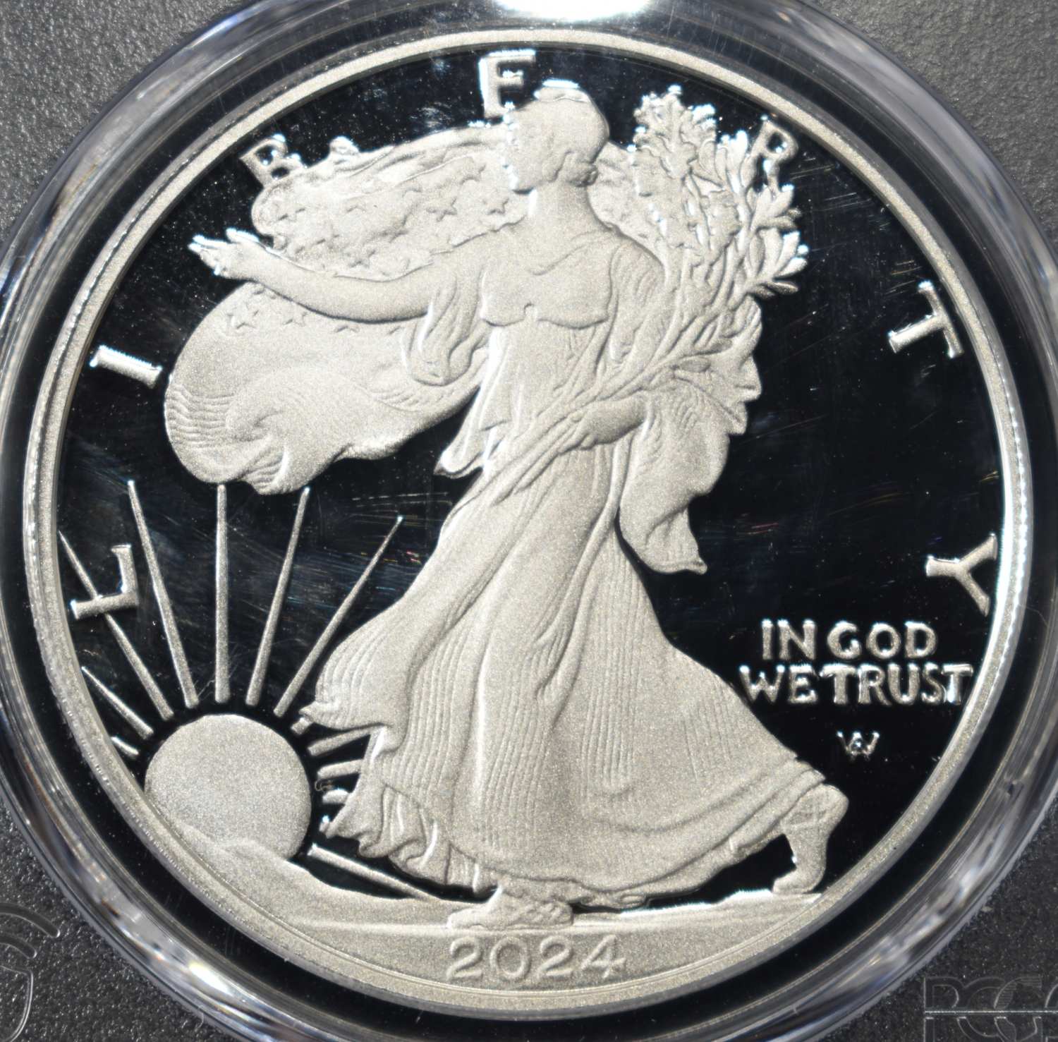 2024-S AMERICAN SILVER EAGLE PCGS PR70 DCAM