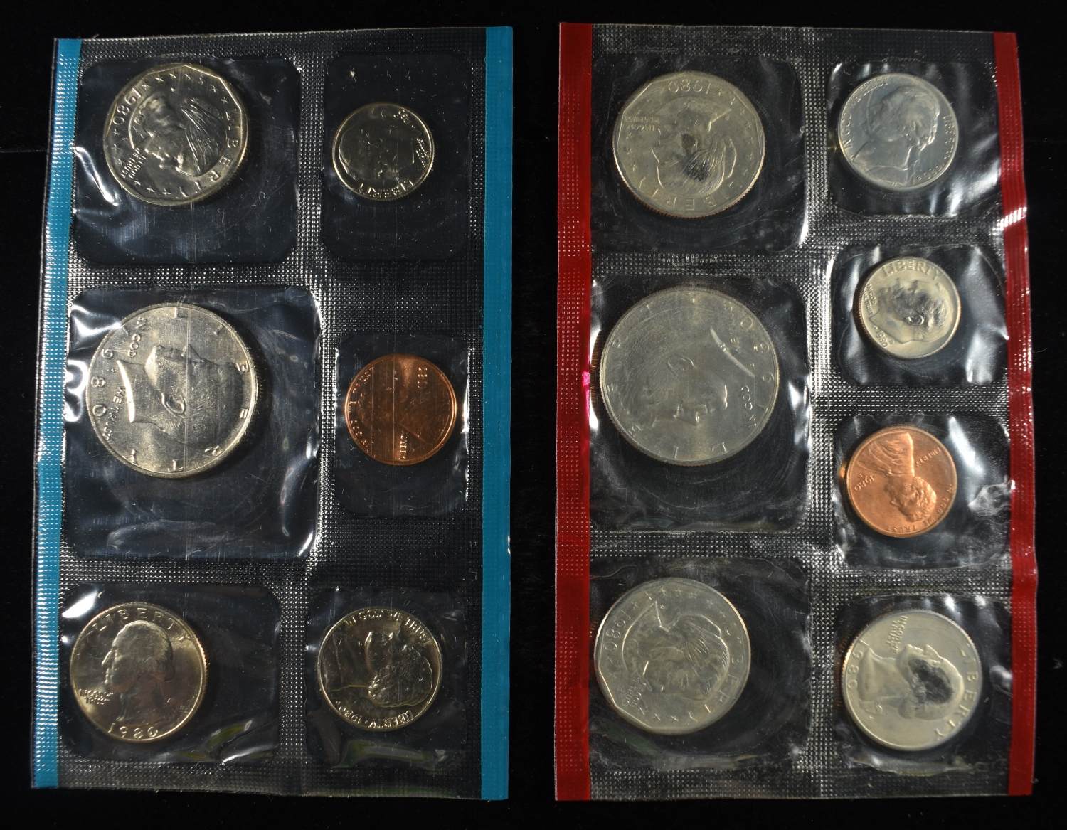 1985 & (2)80, 81, 84, 86, 87, 88 & 89 MINT SETS