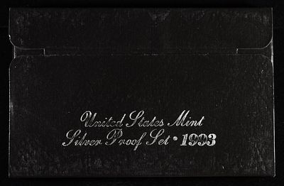 1993 SILVER PROOF SET. WEEKLY COIN & CURRENCY AUCTIONS ESTIMATE $75 - $100.