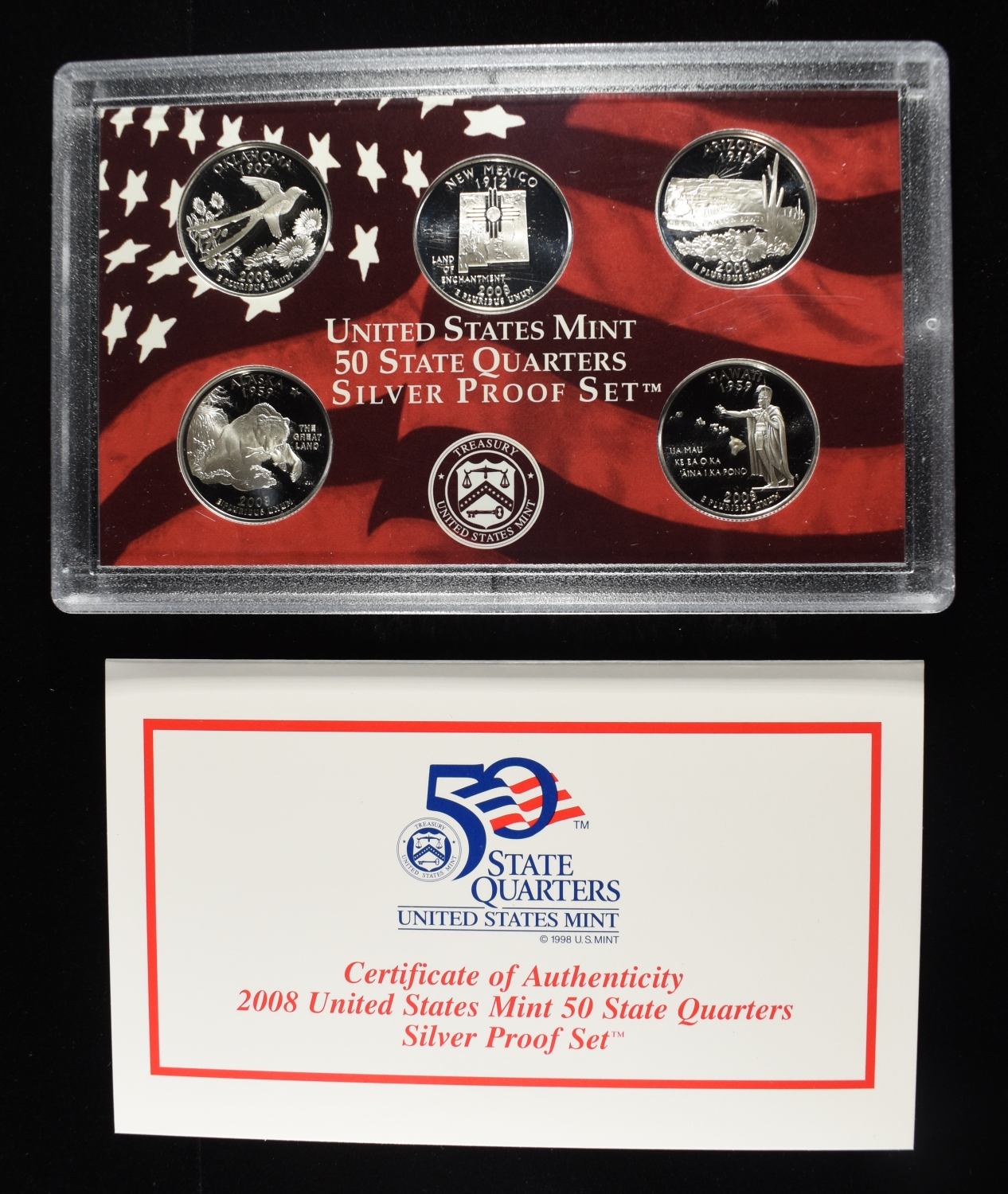 2008 SILVER QUARTER PROOF SET
