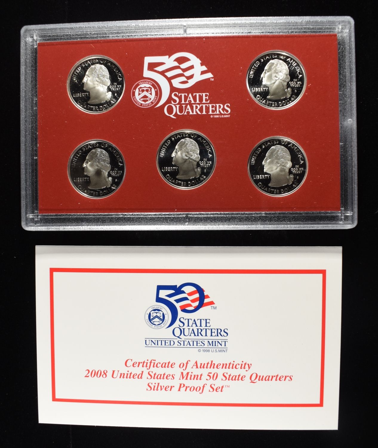 2008 SILVER QUARTER PROOF SET