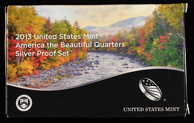 2013 SILVER QUARTER PROOF SET. BID WITH SILVER CITY AUCTIONS ESTIMATE $80 - $120.