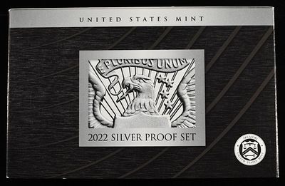 2022 US SILVER PROOF SET. TOP RATED AUCTION HOUSE ESTIMATE $175 - $225.