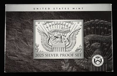 2025 SILVER PROOF SET. LEADERS IN ON-LINE AUCTIONS ESTIMATE $350 - $400.