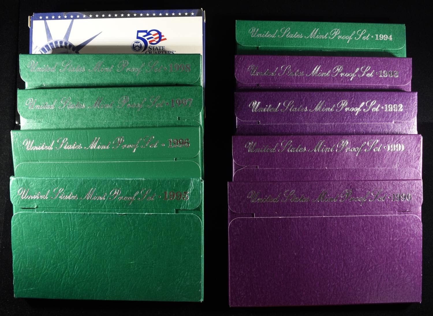 1990-99 US PROOF SETS