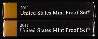 (2) 2011 US PROOF SETS. BID WITH SILVER CITY AUCTIONS ESTIMATE $100 - $150.