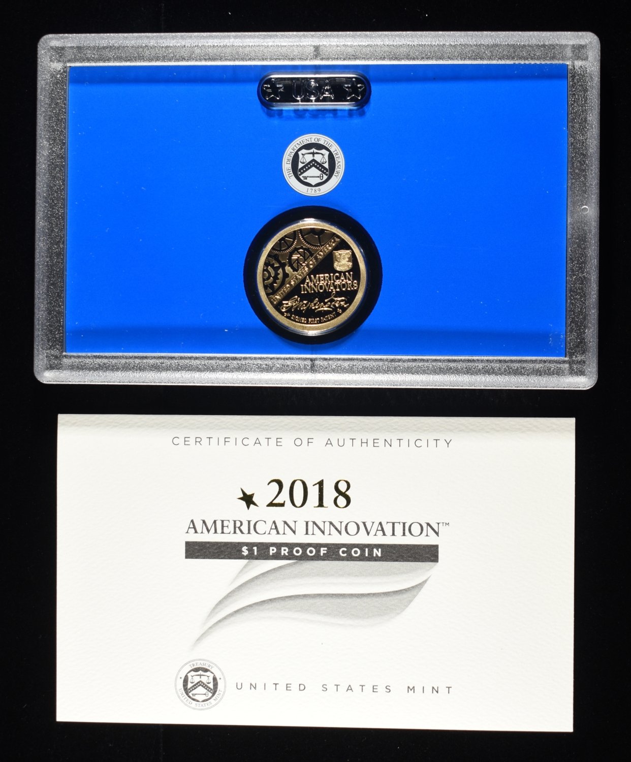 (5) 2018 AMERICAN INNOVATION $1 PROOF COIN