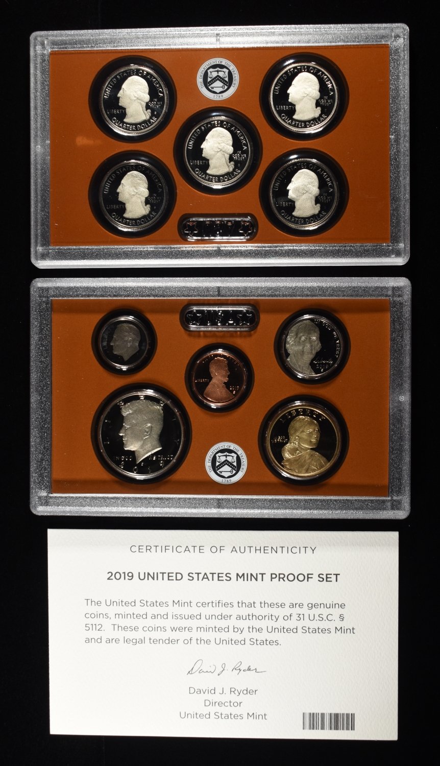 (2) 2019 MINT PROOF SETS