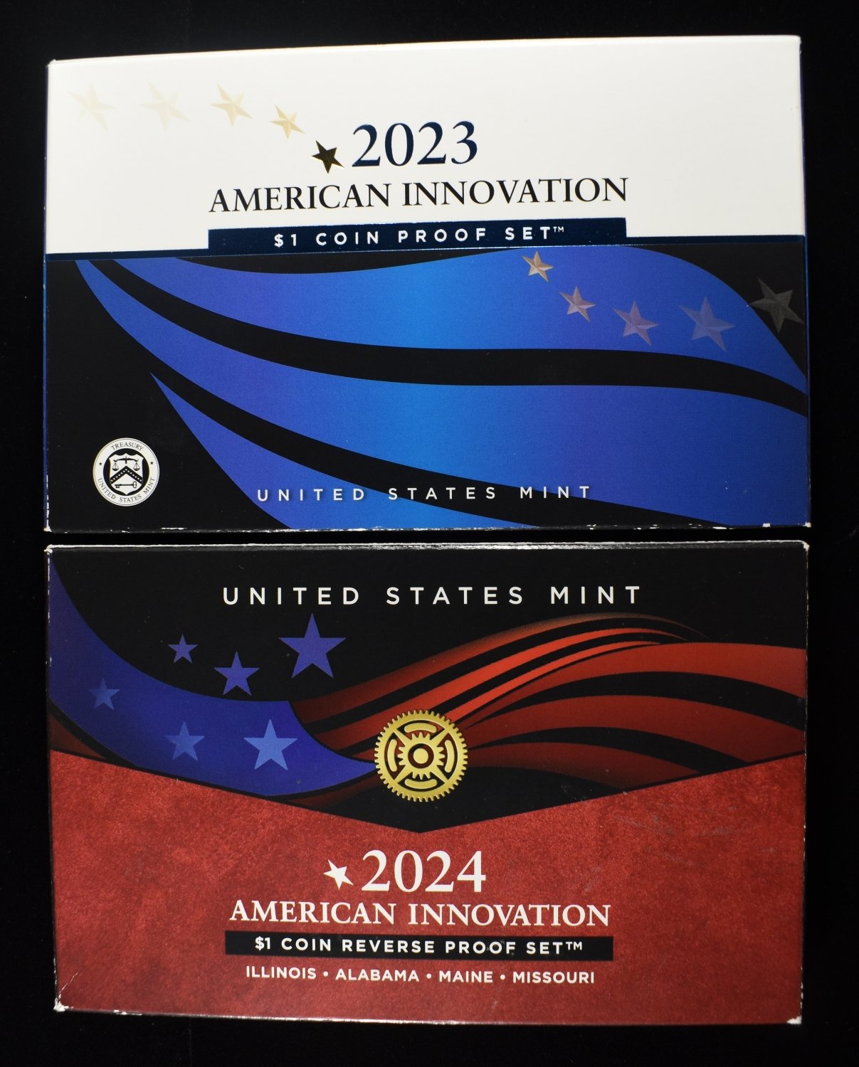 2023 $1 INNOVATION PROOF & 2024 REVERSE PROOF SET