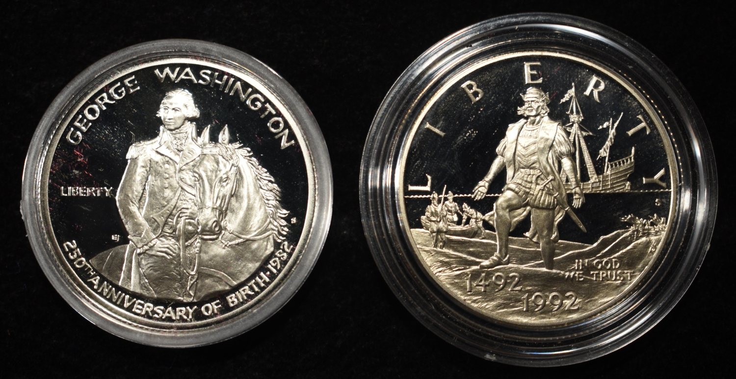 1982-S & 1992-S COMMEM HALF DOLLARS