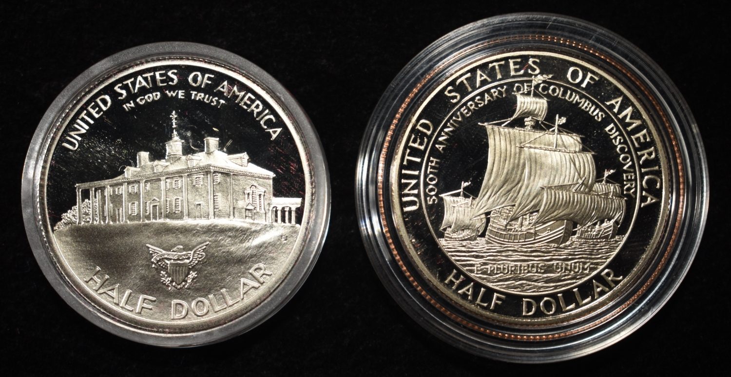 1982-S & 1992-S COMMEM HALF DOLLARS