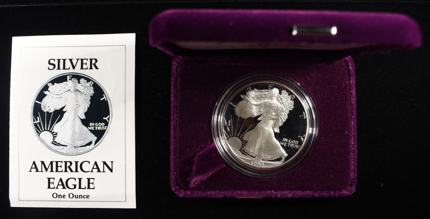 1990-S AMERICAN SILVER EAGLE PROOF