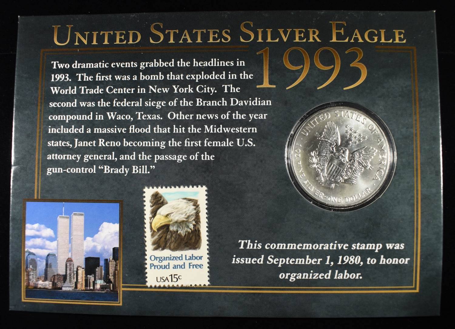 1993 AMERICAN SILVER EAGLE