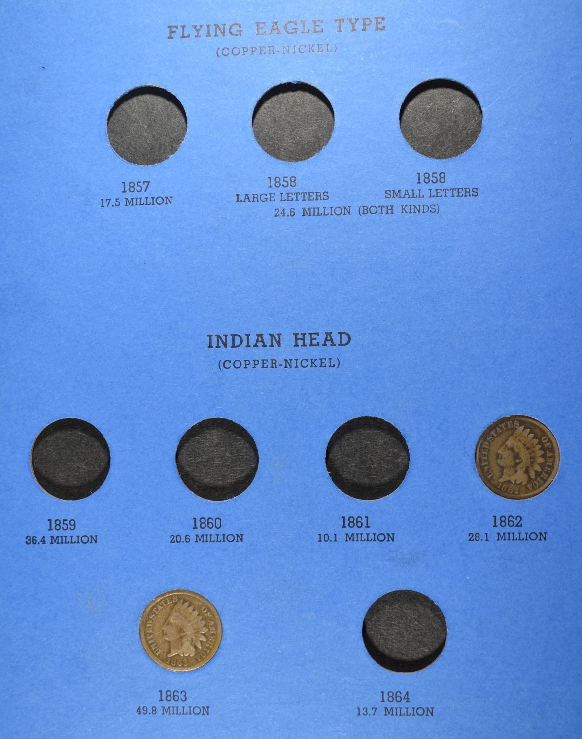 (3) INDIAN HEAD CENT COLLECTIONS
