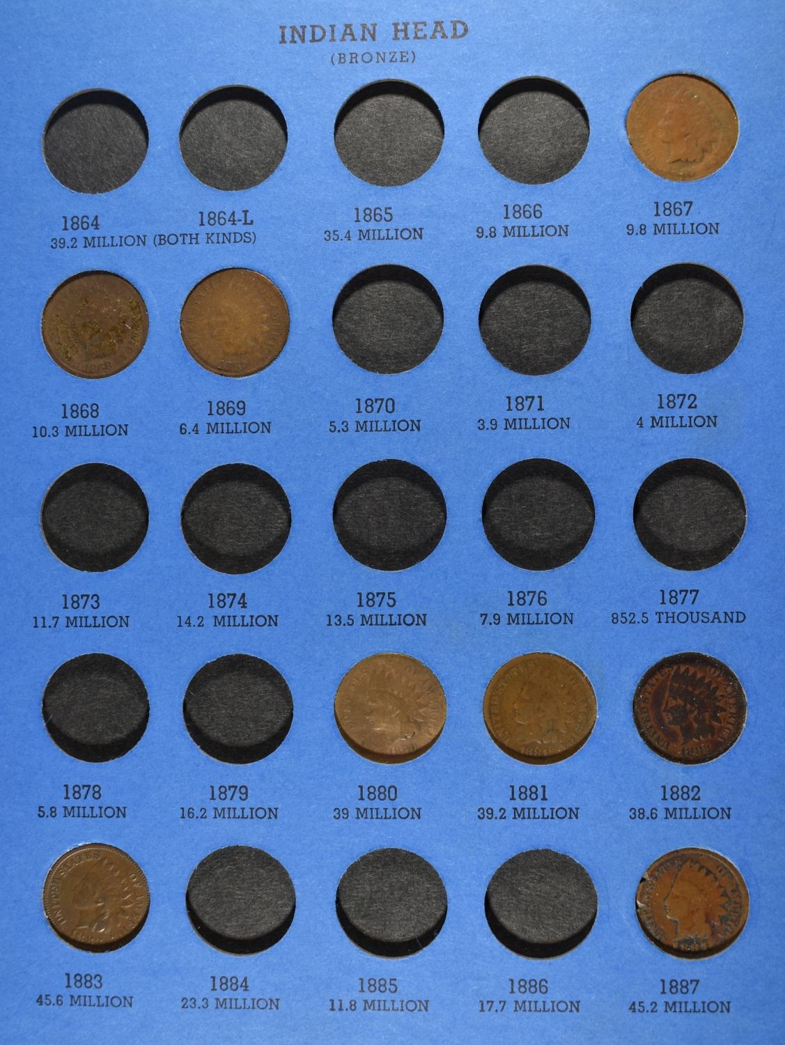 (3) INDIAN HEAD CENT COLLECTIONS